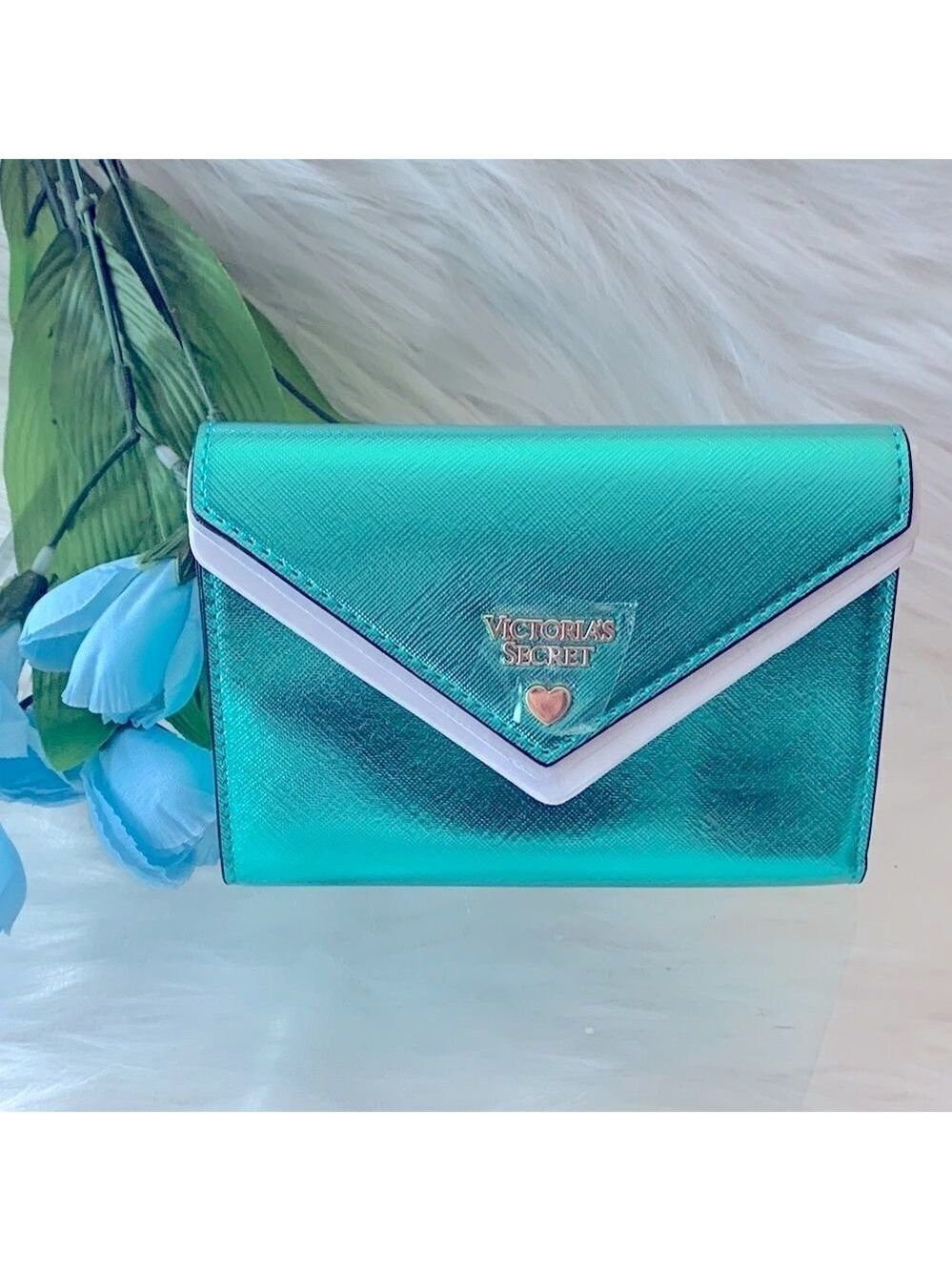 Victoria's Secret Jewel Metallic Envelope  Wallet